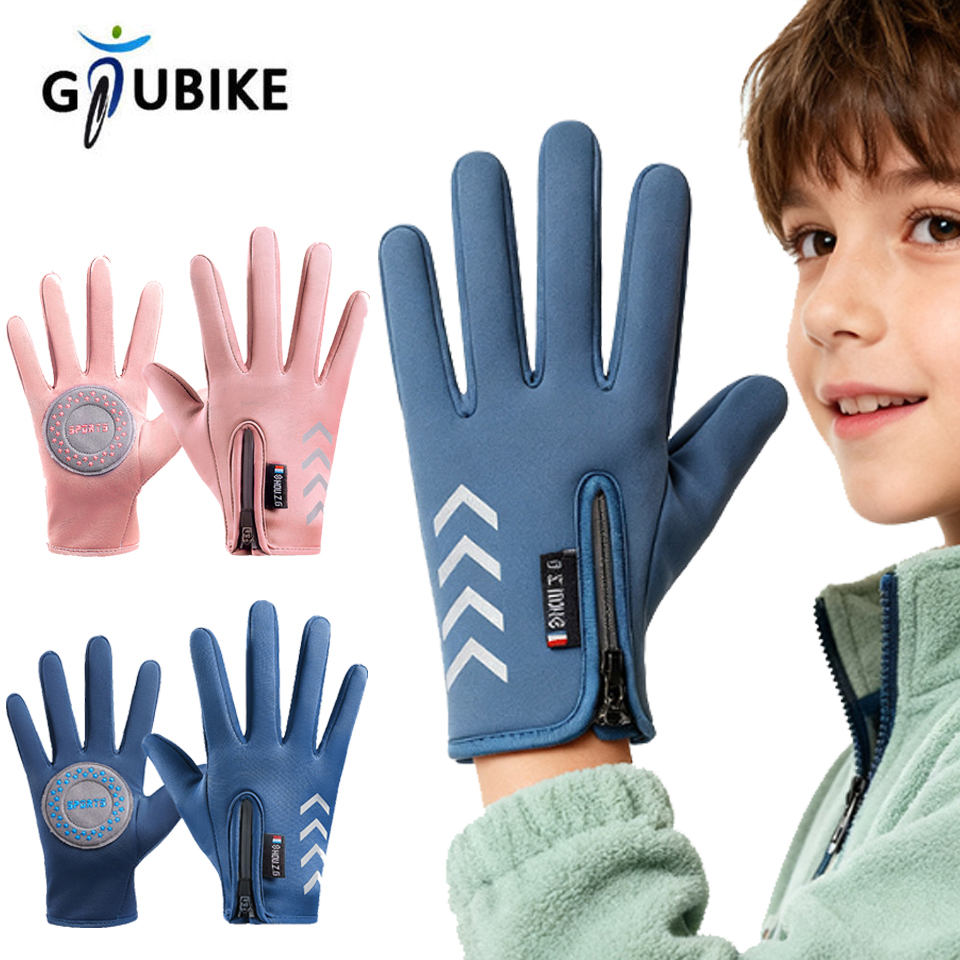 Waterproof Mitten Ski - Rękawice dziecięce GTUBIKE, ciepłe, rowerowe, zimowe,