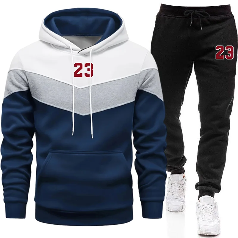 Winter Clothing - Nowy męski dres z kapturem, bluza