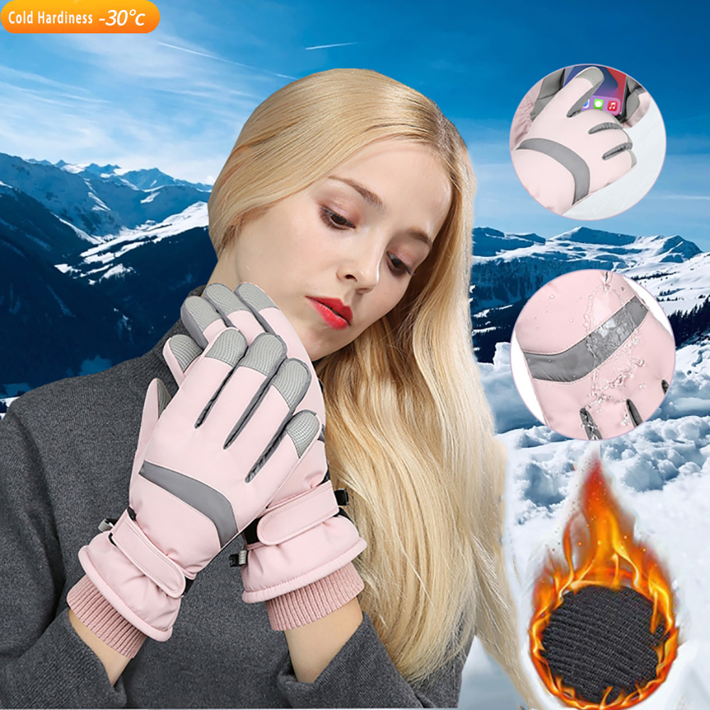 Waterproof Mitten Ski - Rękawice narciarskie YANBIGUO, zimowe rękawice damskie