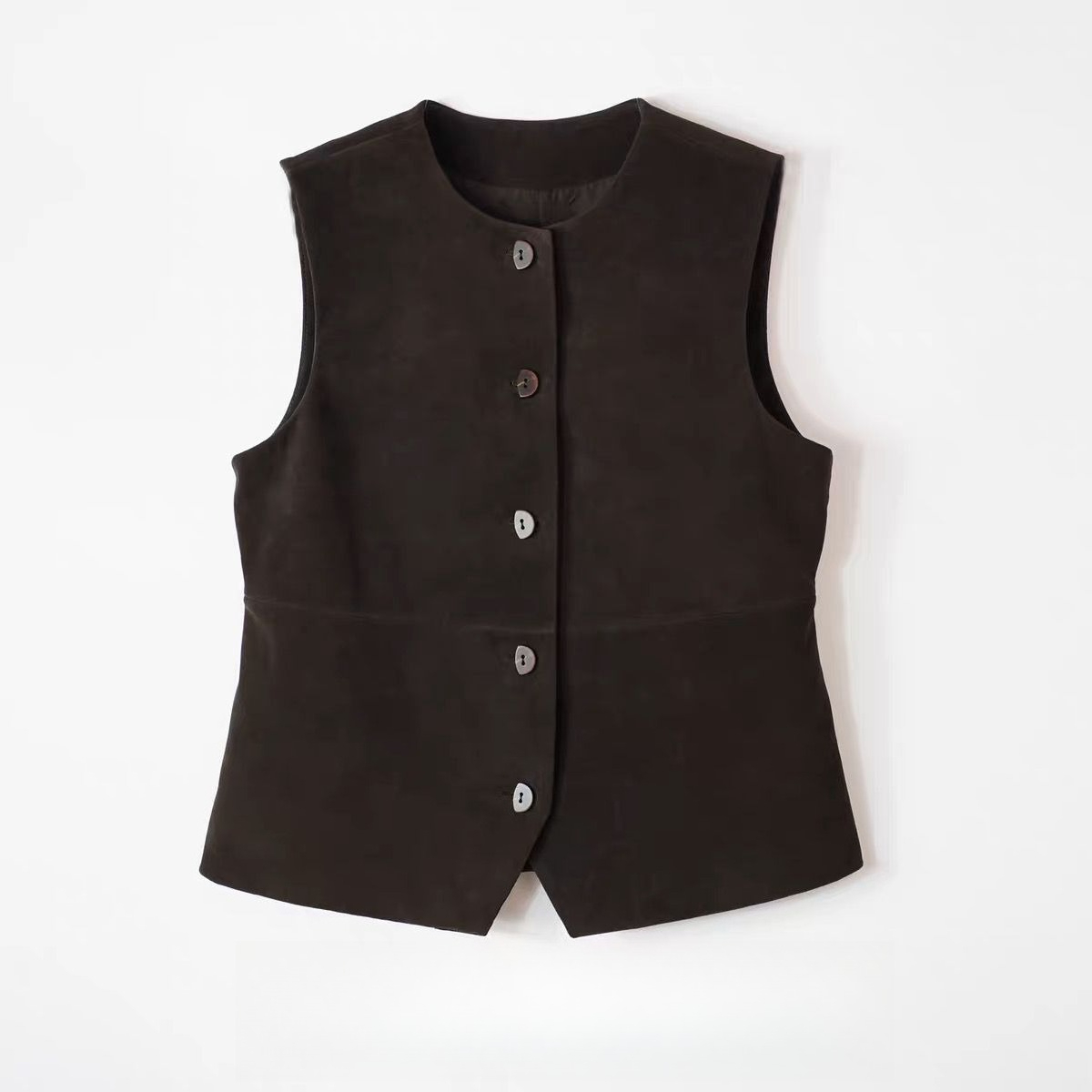 Winter Clothing Kids - Retro Dziecięca Skórzana Kamizelka z Zamszu,