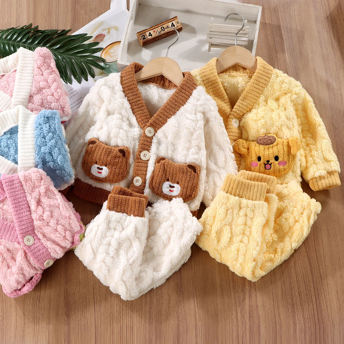 Winter Clothing Baby Girl - Nowa jesienno-zimowa dziecięca zagęścić ciepła piżama
