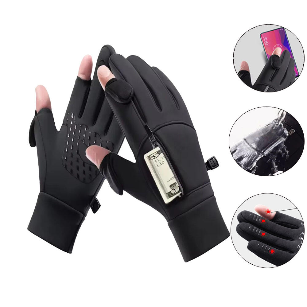 Waterproof Mitten Ski - 1 Para Zimowych Ciepłych Rękawic Dotykowych