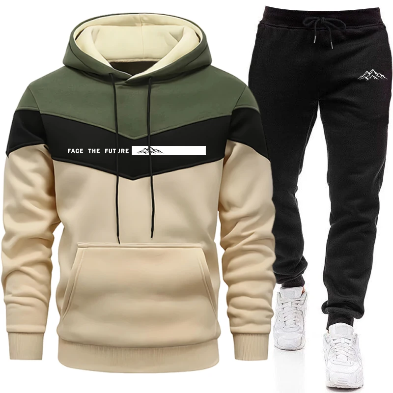 Winter Clothing Outdoor - Nowy męski dres jesienno-zimowy, casualowy komplet