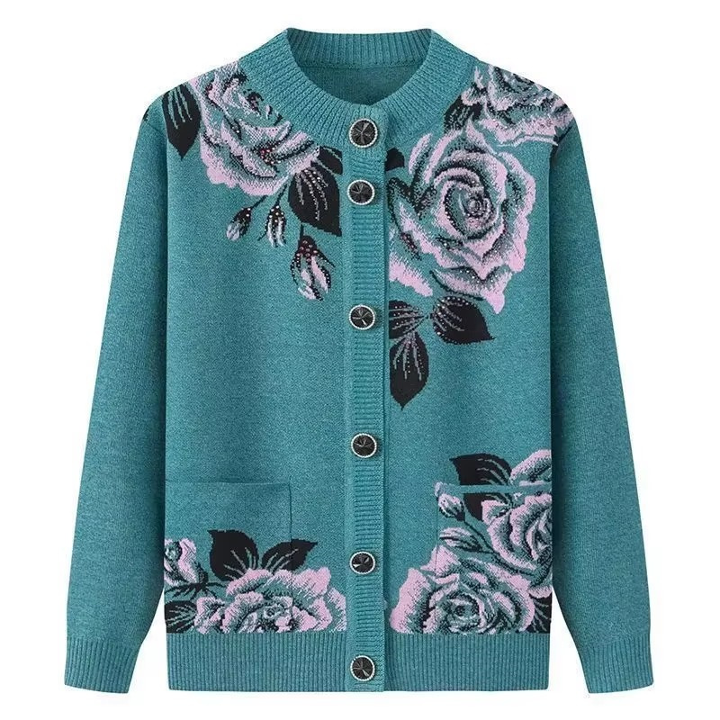Winter Clothing Factory Outlet - Jesienno-zimowy damski sweter z dzianiny kurtka