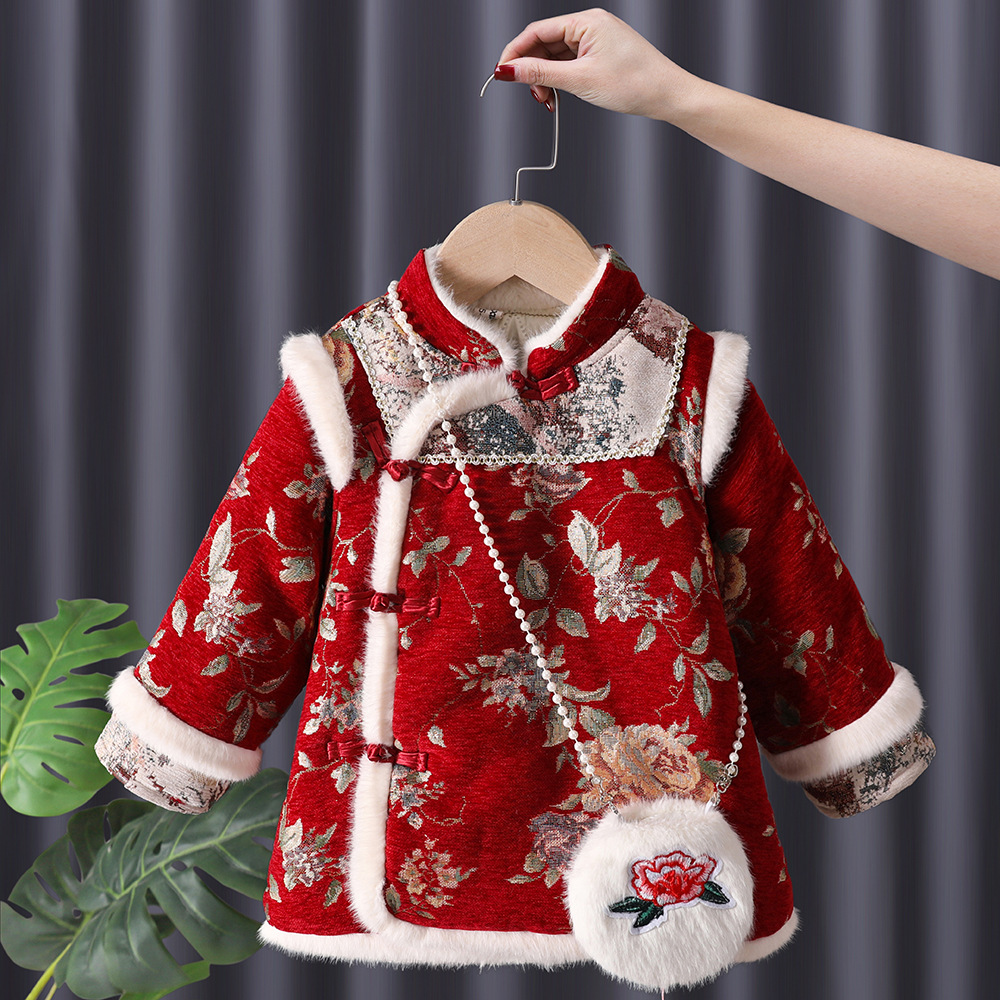 Winter Clothing Baby Girl - Zimowe Dziewczęce Hanfu Dziecięce Sukienki Księżniczki