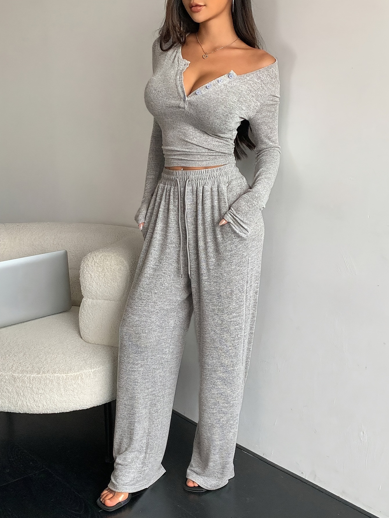 Winter Clothing Factory Outlet - Komplety spodni w jednolitym kolorze, moda