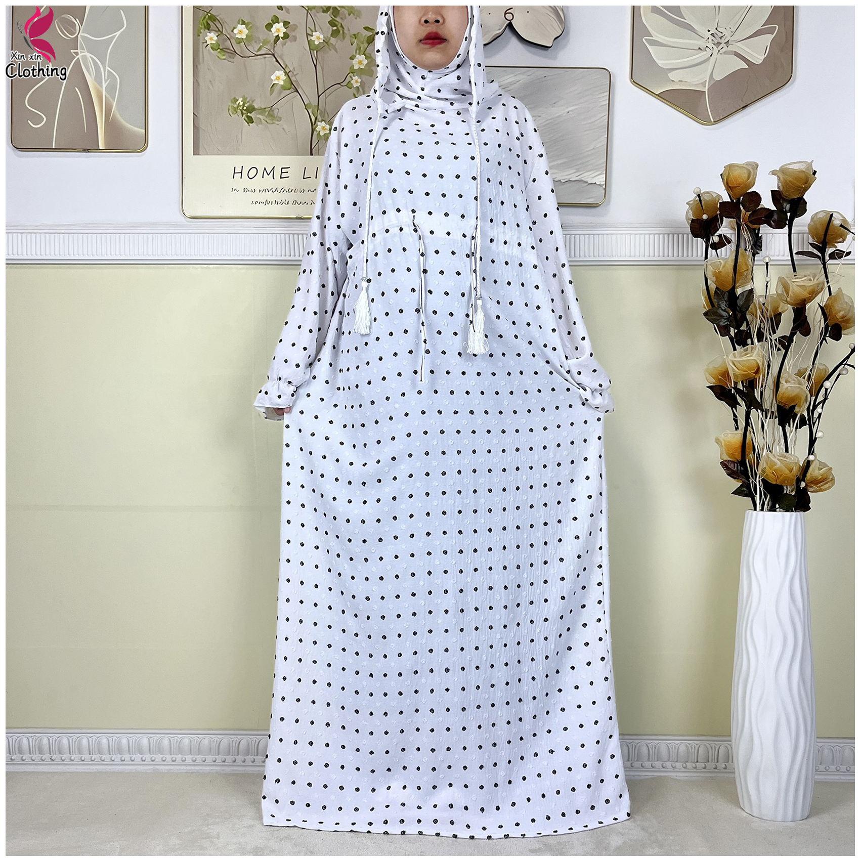 Winter Clothing Factory Outlet - Nowa bawełniana sukienka Ramadan Kobiety zbierają