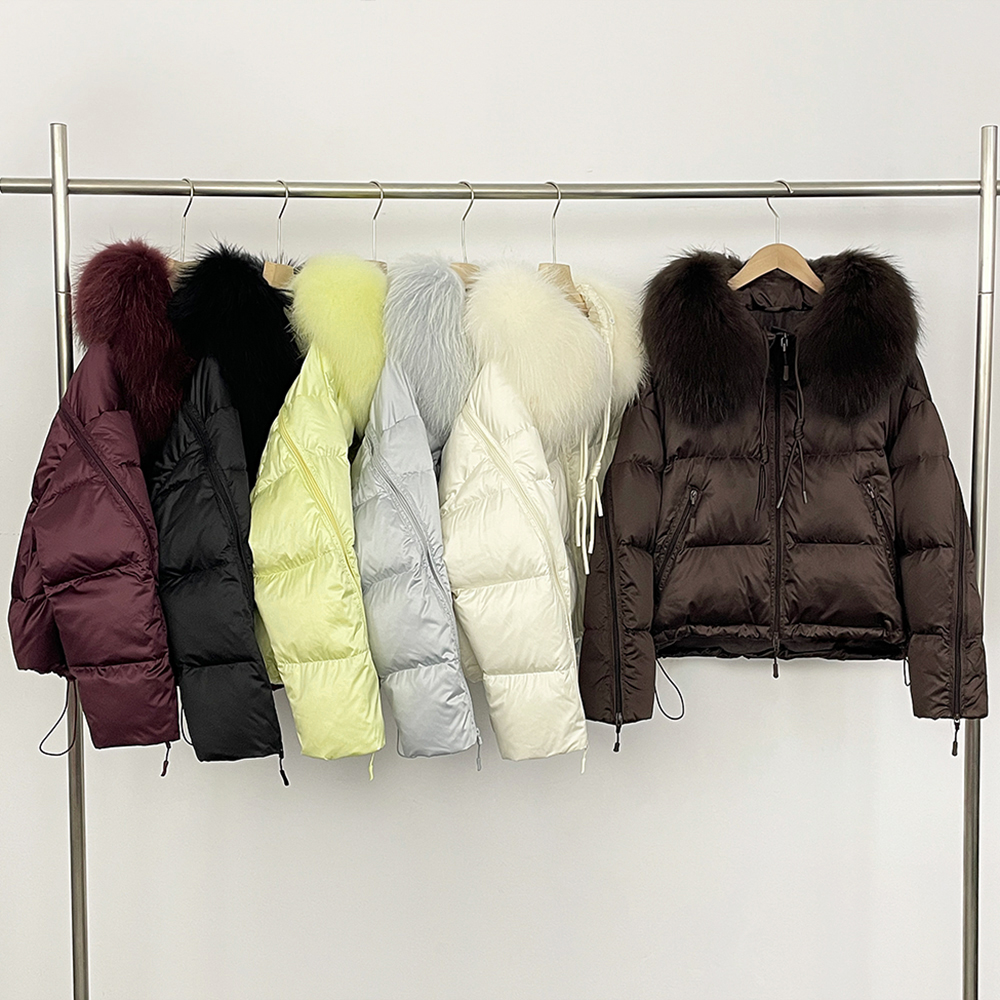 Winter Clothing Store - OFTBUY Damski Płaszcz Futrzany Koreański Dongdaemun