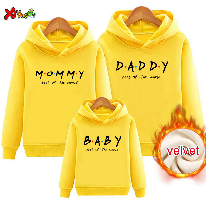 Winter Clothing Kids - Rodzina strój pasujące bluza z kapturem