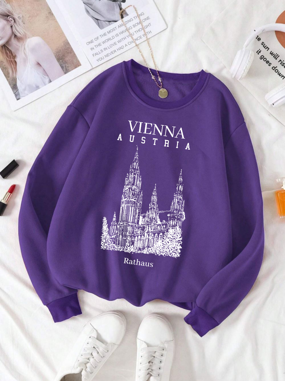 Damska bluza z nadrukiem Ratha – Winter Clothing Vienna recenzja i cena