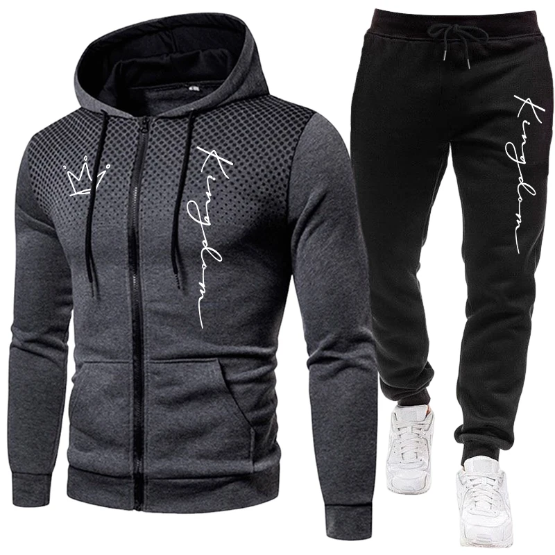 Męski dres z kurtką, casualowy – Winter Clothing Outdoor recenzja i cena