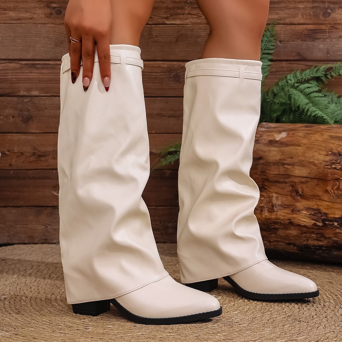Botki damskie na wysokim obcas – Winter Clothing Material recenzja i cena