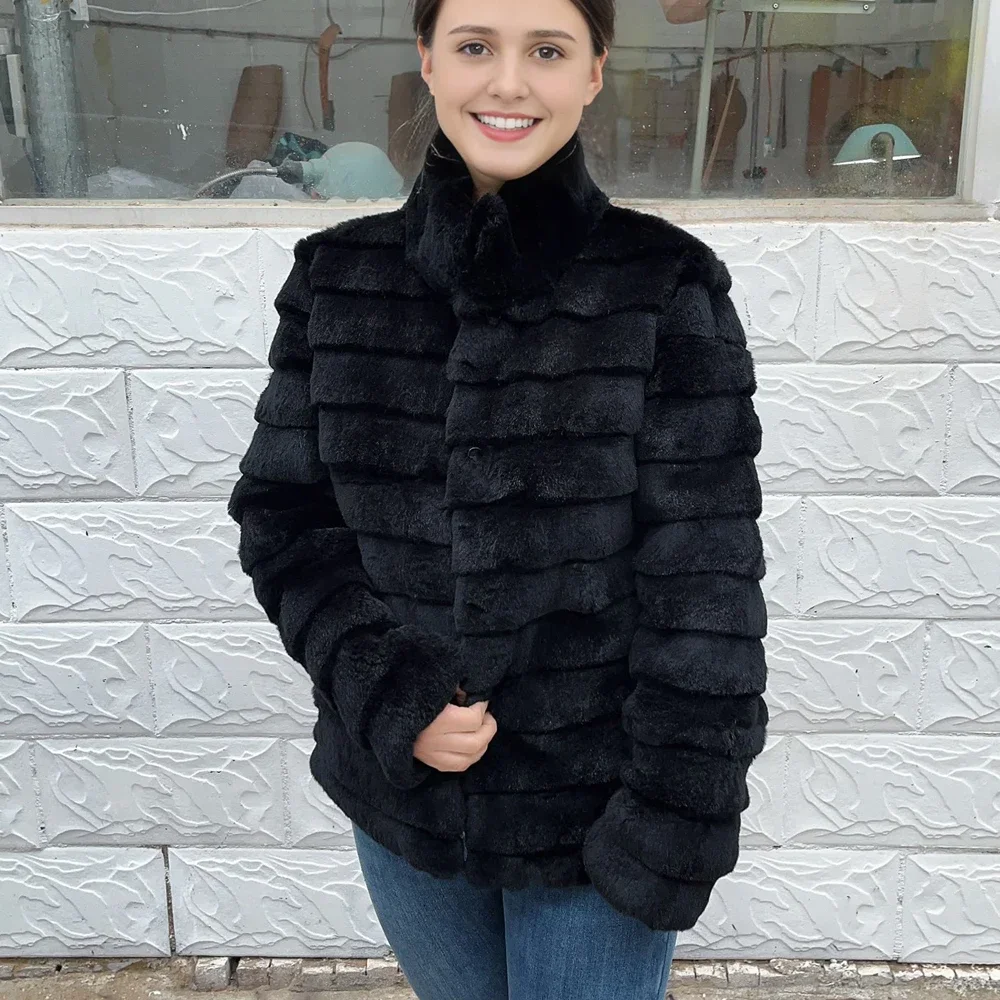 OFTBUY Królicza kurtka z prawd – Winter Clothing Store recenzja i cena