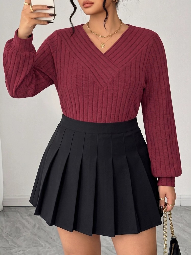 Damski sweter dzianinowy z dłu – Winter Clothing Plus Size recenzja i cena