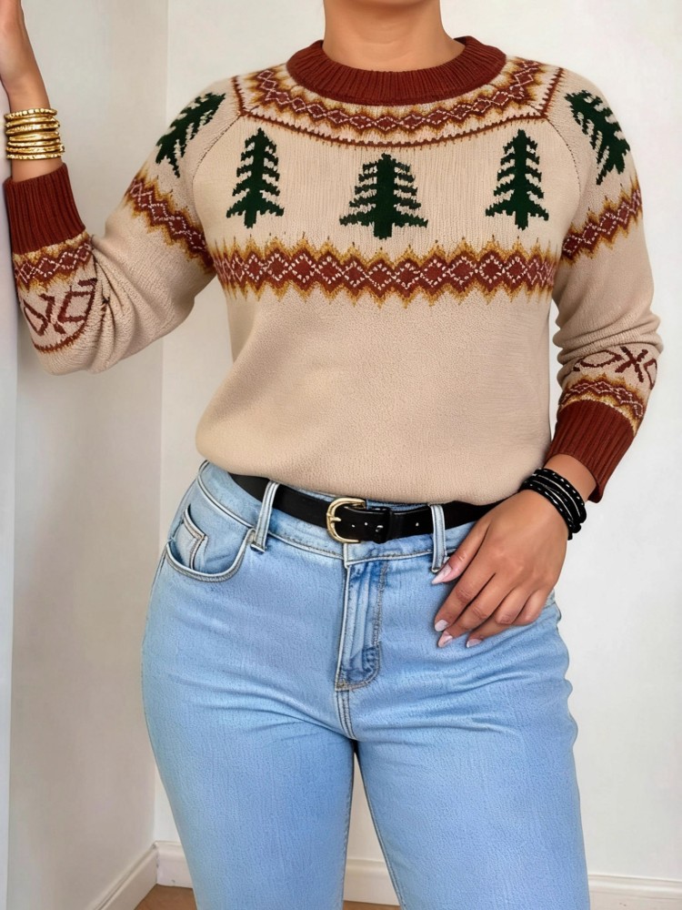 Damski sweter dzianinowy plus  – Winter Clothing Outdoor recenzja i cena