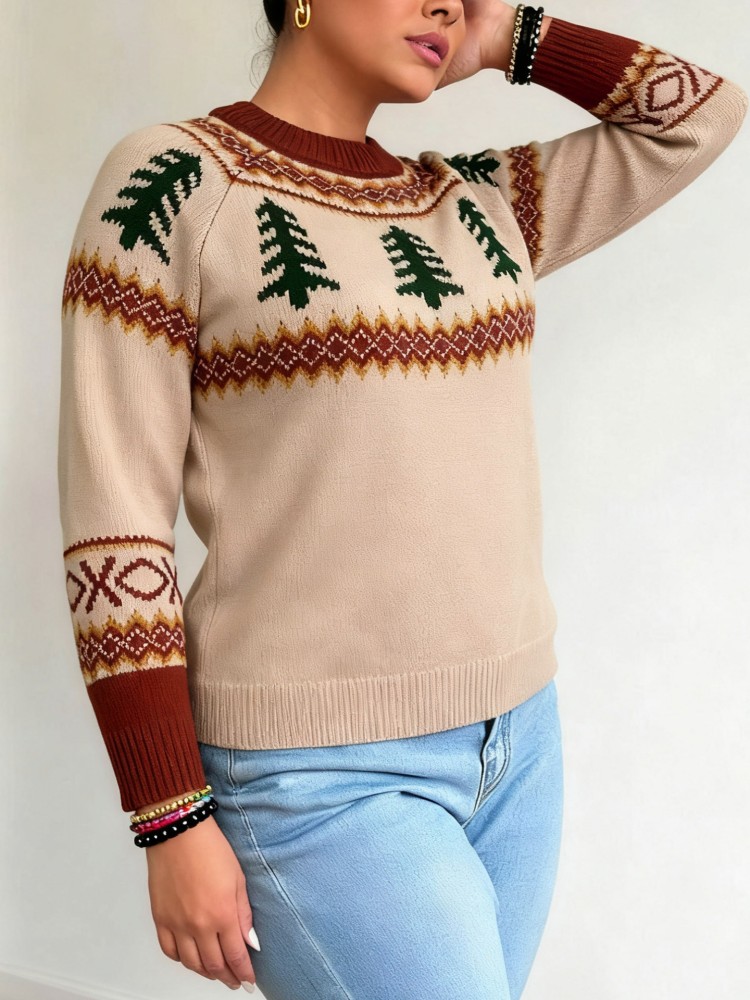 Damski sweter dzianinowy plus  – Winter Clothing Outdoor recenzja i cena