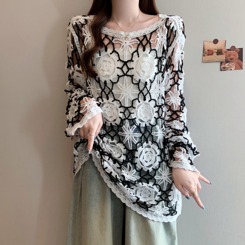 Luźny sweter z długim rękawem  – Winter Clothing Plus Size recenzja i cena