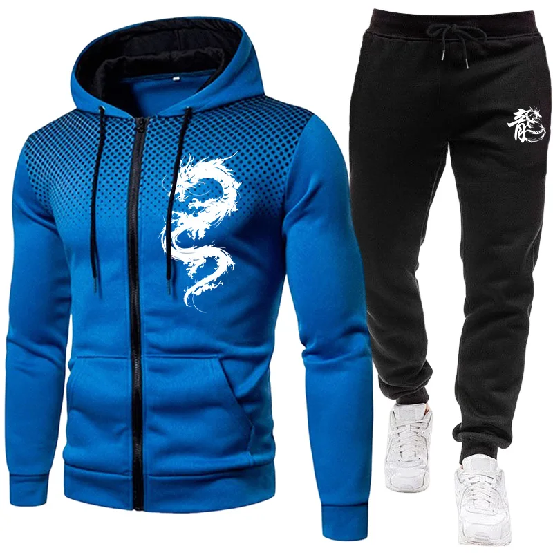 Męski Zestaw z Nadrukiem Smoka – Winter Clothing Outdoor recenzja i cena